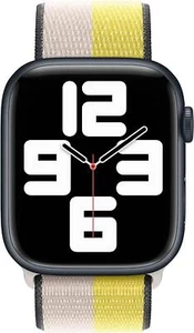 Véritable Apple Montre Nylon Sport Boucle Bande 44mm/45mm/46mm Avoine Lait / - Photo 1 sur 6