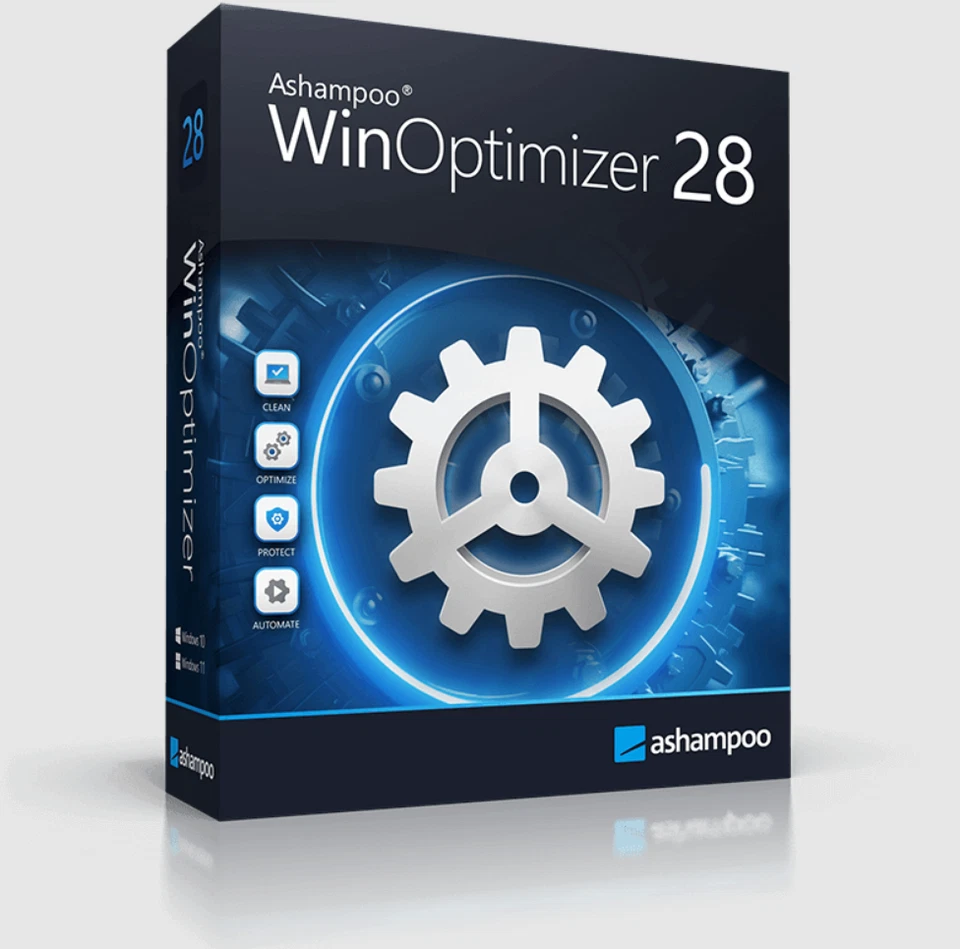 Ashampoo WinOptimizer 28- Fast. Clean. & Safe -Lifetime License for 3 PCs [DISC] - Image 1 of 4