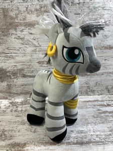 Build A Bear My Little Pony 15" ZECORA Plush Gray Yellow Zebra Mohawk MLP BAB - Picture 1 of 8