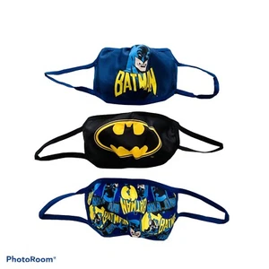 Batman Washable Children’s Face Masks New Pack of 3 - Picture 1 of 3