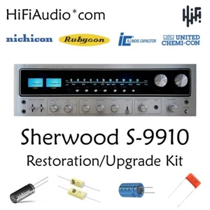 Sherwood S-9910 restoration recap repair capacitor upgrade rebuild kit - Picture 1 of 7