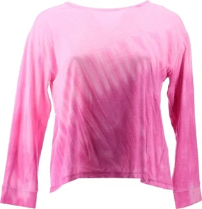 DG2 Diane Gilman DG Downtime Tie Dye Sweatshirt Raspberry 1X NEW (776) - Picture 1 of 8
