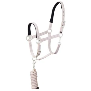 Horze Bari Halter & Lead Set - Peach Pink - Picture 1 of 4