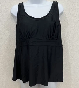 Empetua Tankini Badeanzug Oberteil Damen XL schwarz Regal BH verstellbare Träger Neu mit Etikett - Bild 1 von 6