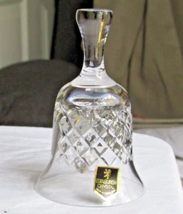 Edinburgh Crystal Hand Cut Glass Bell Engraved Aries Ram Astrology Star Sign - Picture 1 of 9