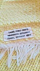 VINTAGE APPALACHIAN MTS 6 PC LOOM WOVEN PLACE MATS HENDERSON SETTLEMENT KY - Picture 1 of 6