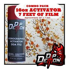 16oz hydrographic film / activator Mini Maple Leaves hydro dip dipping wizard