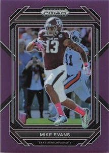 2023 Prizm Draft Picks Mike Evans No.77 Purple PRIZM /75 - SSP - Picture 1 of 2
