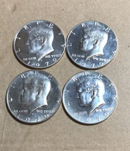 1970 s proof kennedy half dollars (4) - Picture 1 of 2