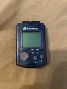 Sega Dreamcast Visual Memory Unit VMU Memory Card Clear Blue - Picture 1 of 2