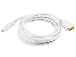 10ft 32AWG Mini DisplayPort to DVI Cable, White  PID 6000 - Picture 1 of 1