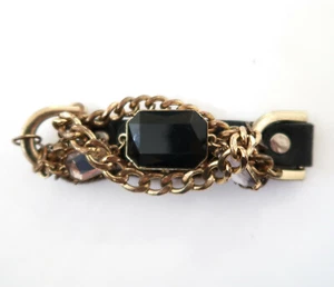 COOKIE LEE Chain & leather bracelet - Picture 1 of 4