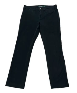 Pantalone jeans vintage Ralph Lauren twill donna 2P gamba dritta stile casual - Foto 1 di 17