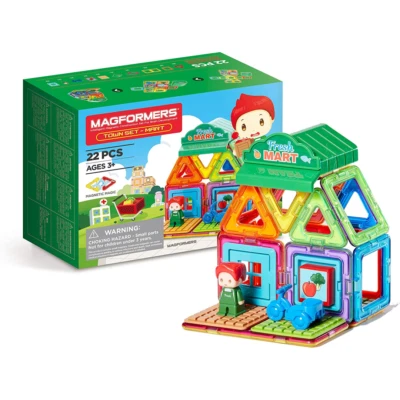 Magformers Town Minimarket Set Magnetic Building Blocks With Play Character - Image 1 of 4