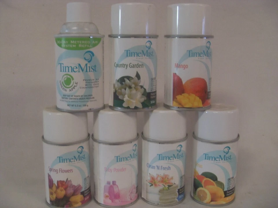 Aerosol de recarga dispensador ambientador TimeMist - Elige aroma Foto 1 de 1