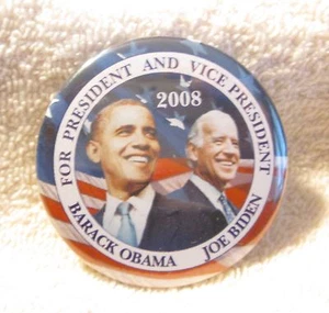 Barack Obama Presidential Candidate Collectible Pin - 2008 - Obama/Biden - Picture 1 of 1