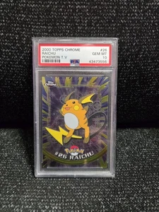 PSA 10 2000 Pokemon Game Topps Chrome TV Raichu Rare GEM MINT Base Set #26 - Picture 1 of 6