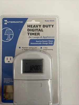 NEW Intermatic Heavy Duty Timer for Lamps & Accessories Model DT27C - Image 1 of 4