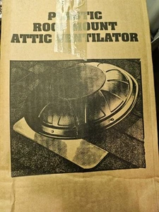 Power Cool Attic Vent Fan 1170 CFM Roof Mount Brown 1650 sqft Plastic Ventilator - Picture 1 of 4