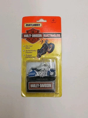 Vintage Matchbox Harley Davidson Electraglide Police Cycle Diecast 1993 Sealed - Image 1 of 4