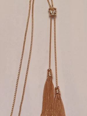 Collar Kendra Scott Tono Oro Rosa Lariat con Borla 29" Cadena de Desgaste Ajustable Foto 1 de 4