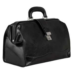 Leather Doctor Briefcase - Italian Handmade Medical Bag - Vintage Style Brief... - Bild 1 von 7