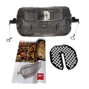 New Open Weber Crafted 7676 Rotisserie Crisping Basket Genesis Spirit Summit - Picture 1 of 11