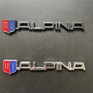 Adesivo auto alta qualità lucido metallizzato elegante moderno robusto metallo 3D logo ALPINA - Foto 1 di 11