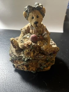 Boyds Bears ~ Bearstone Musical Basket ~ Hare To Say I Love You ~ 1998 No Box - Picture 1 of 6
