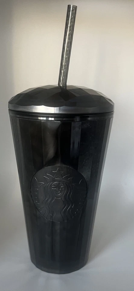 Starbucks Iridescent Black Pearl Marbled Grande 16 oz Cold Tumbler Dome Cup