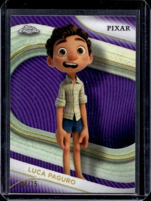 2025 Topps Chrome Disney Luca Paguro Purple Refractor #4/75 - image 1 of 2