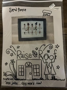 Raise The Roof Cross Stitch Complete Set “Snow Fence” Brand New - Picture 1 of 2