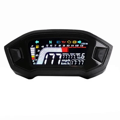 Motorcycle LCD Odometer Speedometer Water Temperature Gauge for Bikes - image 1 of 4