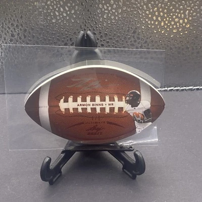 2011 Leaf Ultimate Draft Armon Binns Auto Autograph Football Die-Cuts Red #1/1 - Image 1 of 2