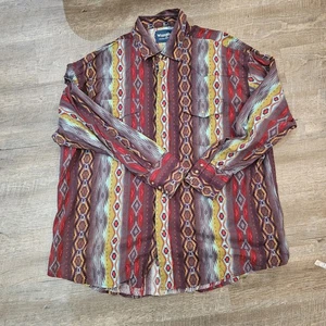 Wrangler Hemd Herren 2XL XXL Aztec Southwestern Pearl Snap Western Rodeo Vintage - Bild 1 von 14