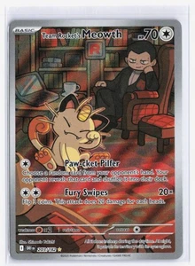 Team Rocket's Meowth - Ilustración Pokémon Raro TCG SV10: Destined Rivals 203/1 - Imagen 1 de 2