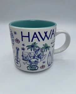 Disney Lilo & Stitch Hawaii All Over Print Ceramic 13 oz Mug Coffee Cup Colorful - Picture 1 of 11