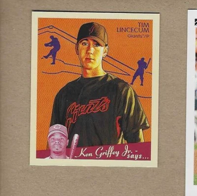 Tim Lincecum 2008 Upper Deck Goudey MINI red back #159 - Image 1 of 2