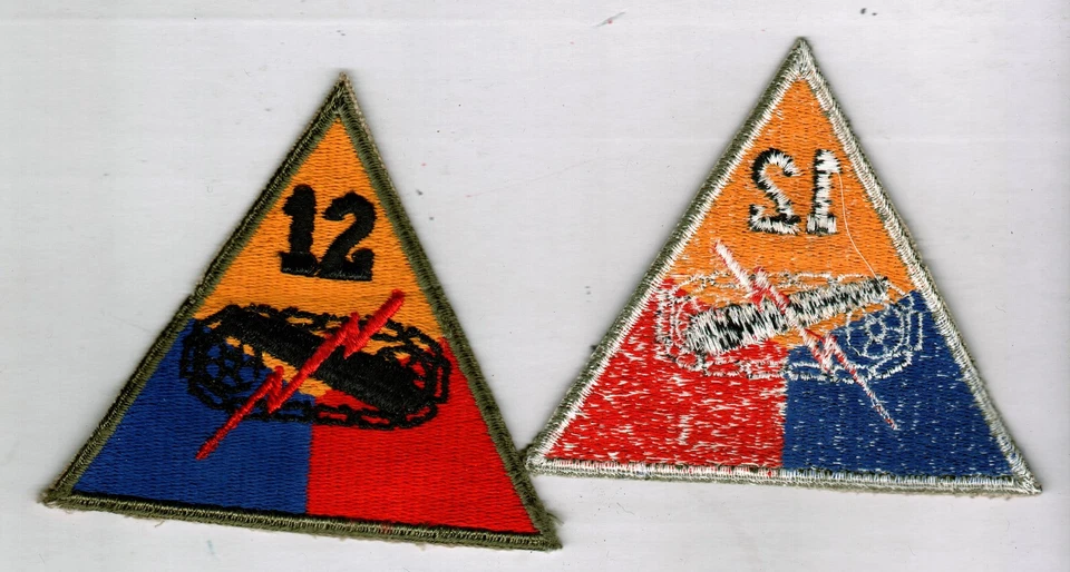 12th ARMOR DIVISION FULL COLOR WW2 ERA PATCH - Image 1 of 1