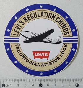 80554 312/tt Vintage AUFKLEBER - LEVI'S Regulation Chinos - 10 cm - Bild 1 von 3