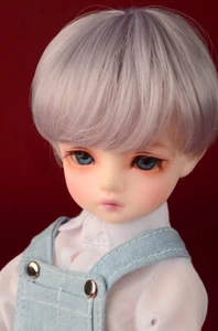 Wig Only 1/6 BJD YoSD (6-7) inch Zeke Short Cut Wig (VL Gray) - Picture 1 of 5
