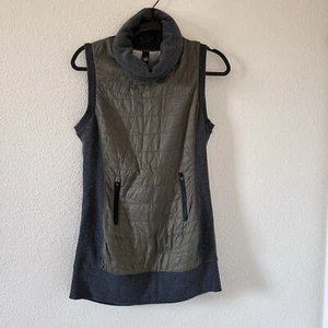 MPG Trimex Acolchado Cuello Alto Capa Verde Oliva Gris Exterior Mujer’s Mediano - Imagen 1 de 10