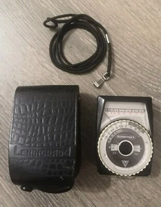 Vintage Leningrad 4 Camera Exposure Light Meter Case Strap Cold war 1975 USSR - Picture 1 of 12