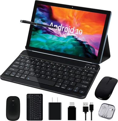 11 in 4G Tablet Android 11, 8GB RAM 256GB ROM 1920x1200 IPS Bundle Keyboard Case - Image 1 of 4