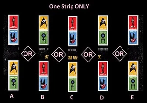 US 5135a Star Trek F gutter strip 4 MNH 2016 - Picture 1 of 1