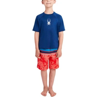 SPYDER Youth Boys 2-piece swim set, blue size XL (18/20) - NWT - Image 1 of 4