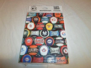 New 8 Pack Hallmark MLB Invitation/Envelopes Baseball Little League Lot Birthday - Picture 1 of 6