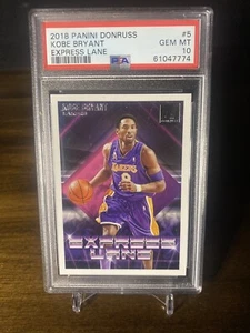 2018 Panini Donruss - Kobe Bryant - No. 5 PSA 10 GEM MT - Express Lane POP 3! - Picture 1 of 2