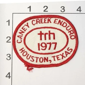 Caney Creek Enduro Patch 1977 Motorcycle Embroidered trh Houston Texas VIntage - Picture 1 of 1
