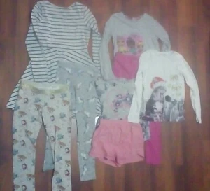 Bundle of girl clothes 6-10 years used good cond George, F&F, H&M, dress, PJ - Picture 1 of 5